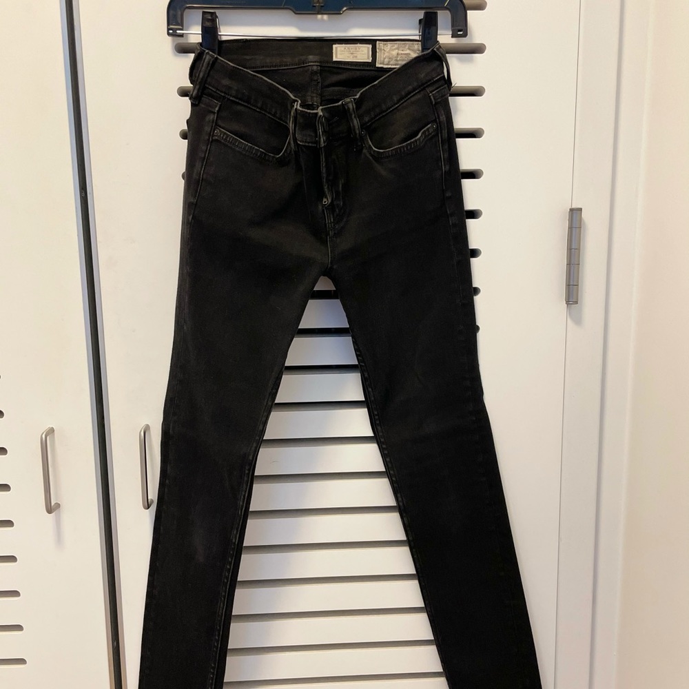 All Saints Black Ashby Low Rise Skinny fit jeans